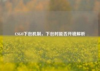 CSGO下包机制，下包时能否开镜解析