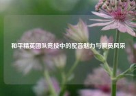 和平精英团队竞技中的配音魅力与演员风采
