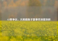 CF界争议，大熊喷陈子豪事件深度剖析