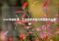 PUBG电脑配置，打造极致体验与低配置优化指南
