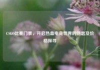 CSGO比赛门票，开启热血电竞世界的钥匙及价格探寻