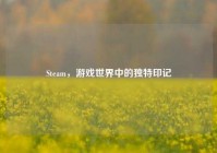 Steam，游戏世界中的独特印记