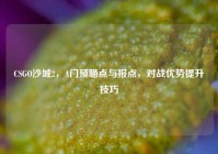 CSGO沙城2，A门预瞄点与报点，对战优势提升技巧