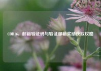 COD16，邮箱验证码与验证邮箱奖励获取攻略