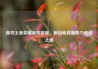 探寻王者荣耀新秀数据，解码电竞新势力崛起之路