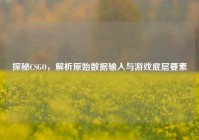 探秘CSGO，解析原始数据输入与游戏底层要素