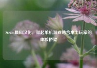 Steam晨风汉化，架起单机游戏贴合本土玩家的体验桥梁