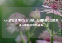 PUBG库存道具转出全攻略，合规操作、注意事项及库存图制作详解
