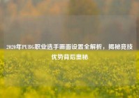 2020年PUBG职业选手画面设置全解析，揭秘竞技优势背后奥秘
