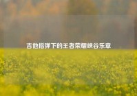 吉他指弹下的王者荣耀峡谷乐章