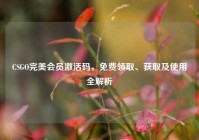 CSGO完美会员激活码，免费领取、获取及使用全解析
