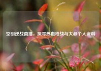 空明逆战直播，探寻热血枪战与大叔个人资料