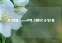 轻松掌握，Steam解除认证的方法与步骤