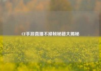 CF手游直播不掉帧秘籍大揭秘