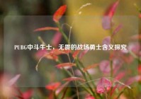 PUBG中斗牛士，无畏的战场勇士含义探究