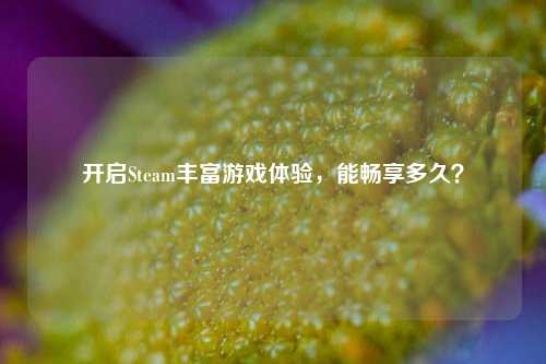 开启Steam丰富游戏体验，能畅享多久？