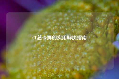 CF总卡屏的实用解决指南