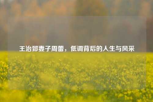 王治郅妻子周蕾,低调背后的人生与风采