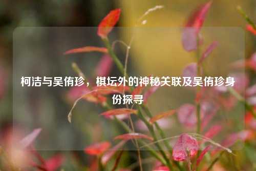 柯洁与吴侑珍,棋坛外的神秘关联及吴侑珍身份探寻