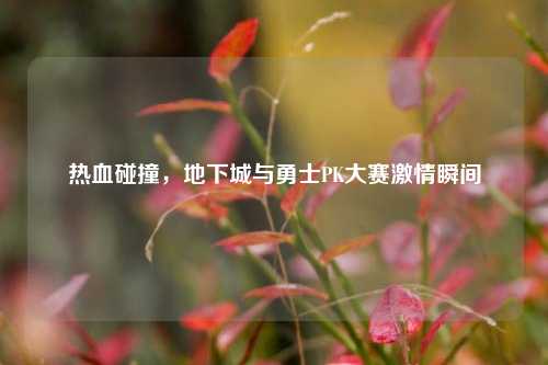 热血碰撞，地下城与勇士PK大赛激情瞬间