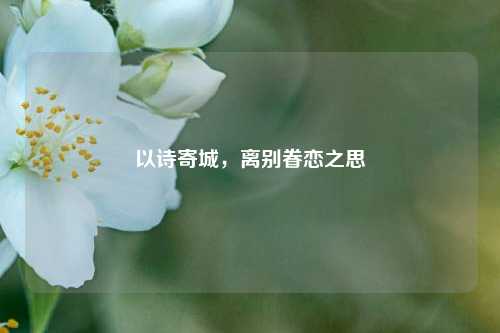 以诗寄城,离别眷恋之思