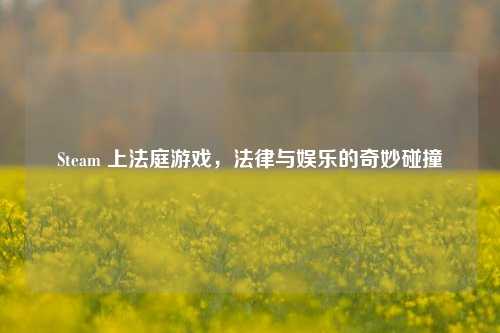 Steam 上法庭游戏，法律与娱乐的奇妙碰撞
