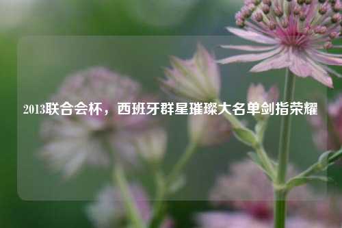 2013联合会杯,西班牙群星璀璨大名单剑指荣耀