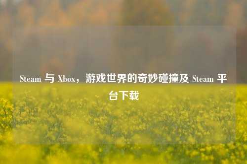 Steam 与 Xbox,游戏世界的奇妙碰撞及 Steam 平台下载