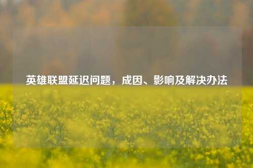 英雄联盟延迟问题,成因、影响及解决办法