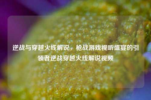 逆战与穿越火线解说,枪战游戏视听盛宴的引领者逆战穿越火线解说视频
