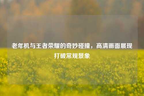 老年机与王者荣耀的奇妙碰撞，高清画面展现打破常规景象