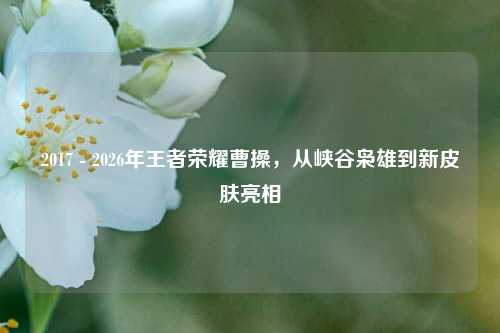 2017 - 2026年王者荣耀曹操,从峡谷枭雄到新皮肤亮相