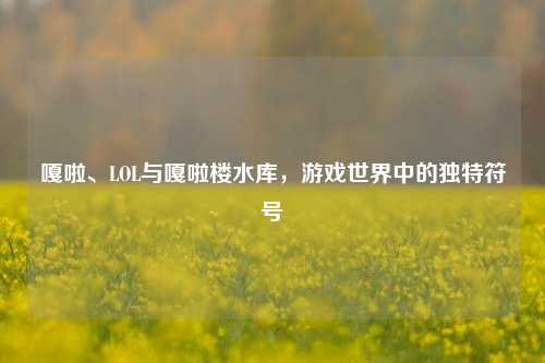 嘎啦、LOL与嘎啦楼水库，游戏世界中的独特符号