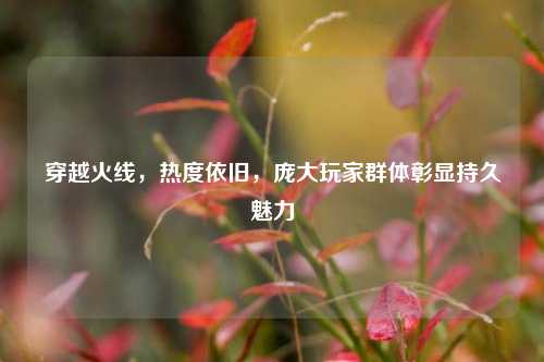 穿越火线,热度依旧,庞大玩家群体彰显持久魅力