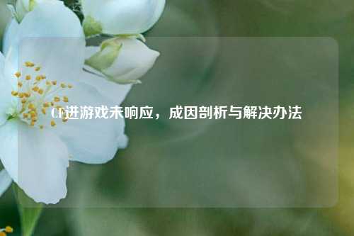 CF进游戏未响应,成因剖析与解决办法