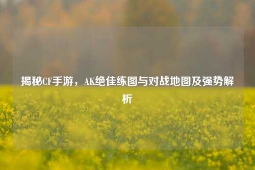 揭秘CF手游,AK绝佳练图与对战地图及强势解析