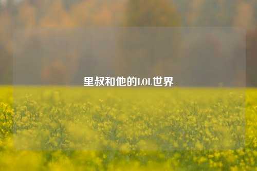 里叔和他的LOL世界