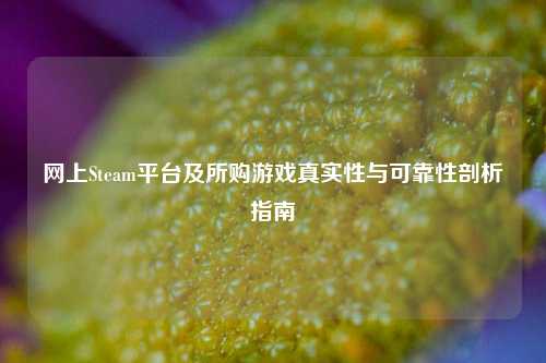 网上Steam平台及所购游戏真实性与可靠性剖析指南