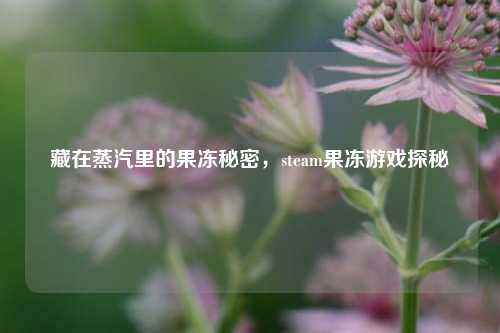 藏在蒸汽里的果冻秘密,steam果冻游戏探秘