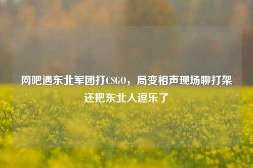 网吧遇东北军团打CSGO,局变相声现场聊打架还把东北人逗乐了