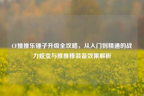 CF推推乐锤子升级全攻略,从入门到精通的战力蜕变与推推棒装备效果解析