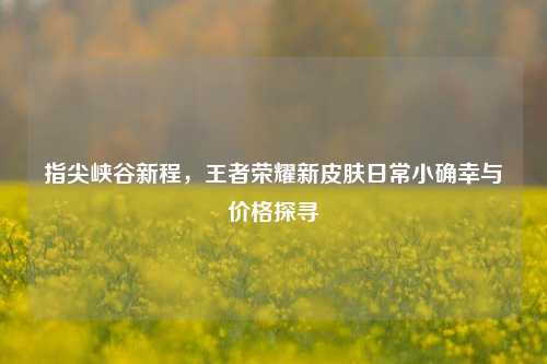 指尖峡谷新程,王者荣耀新皮肤日常小确幸与价格探寻